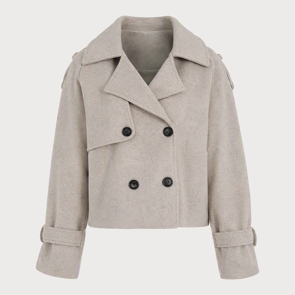 Double Breasted Loose Fit Jacket With Side Pockets