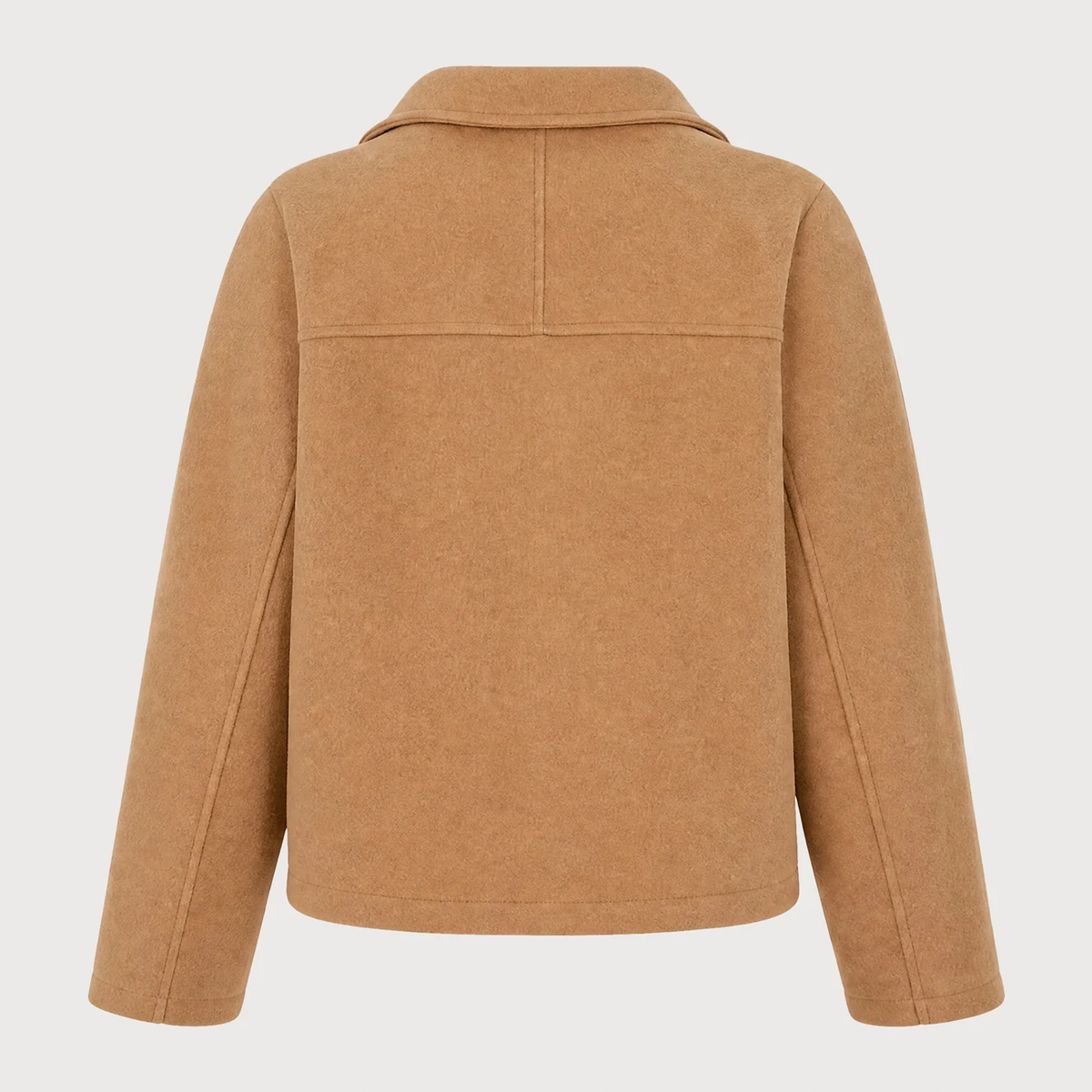 Stand Collar Single Breasted Loose Outer Jacket